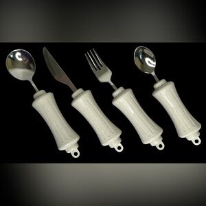 Ableware Utensil Set of 4 For Arthritis Disabled Large Handles